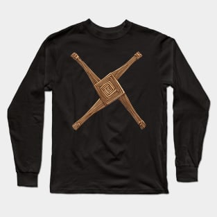 St Brigid Cross February Imbolc Festival Long Sleeve T-Shirt